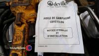 Unused Deville multi fuel heater, ex-military surplus stock, diesel/kerosene, 25ltr fuel tank, stainless steel flue, 11-16kw output, ideal for workshops or garages - 9