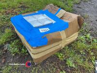 Box of new garden post metal tops - 2