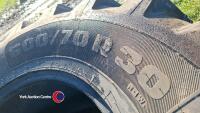 2x Ascenso 600/70R30 tyres, 95% tread - 3