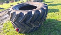 2x Ascenso 600/70R30 tyres, 95% tread - 4