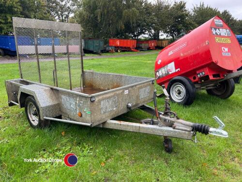 Single axle 6x4 trailer, rear loading ramp, 1300 kg, fully serviced, vgc
