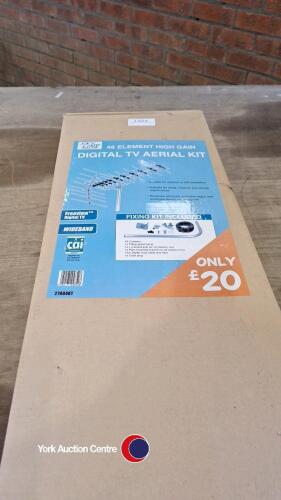 Boxed digital TV aerial kit