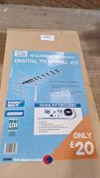 Boxed digital TV aerial kit - 2