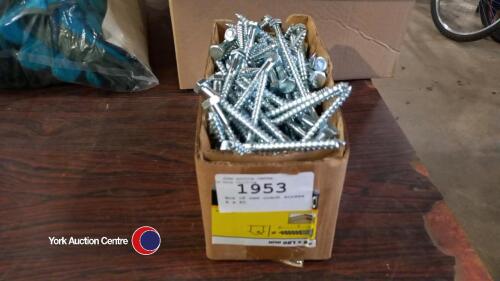 Box of new coach screws 8 x 80