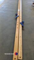 2 x 8ft hardwood clamps - 3