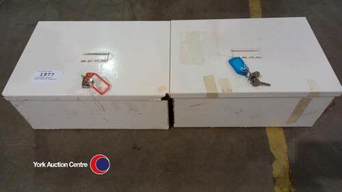 2 lockable boxes - ideal medical supplies