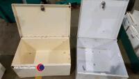 2 lockable boxes - ideal medical supplies - 2