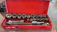 3/4 drive large socket set 19mm to 50mm - 2