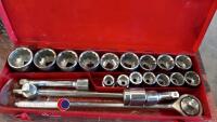 3/4 drive large socket set 19mm to 50mm - 3