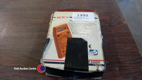 Metrex digital multimeter in case