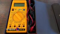 Metrex digital multimeter in case - 3