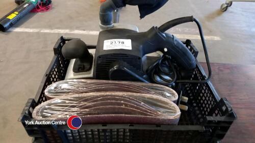 Wolf Tradeline belt sander with 2 new packs of belts