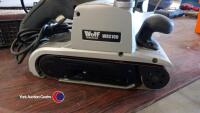 Wolf Tradeline belt sander with 2 new packs of belts - 3