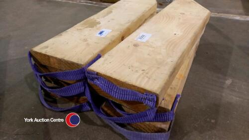 8 x wooden chocks