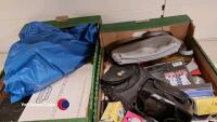 2 x boxes of bric a brac including digital camera and binoculars