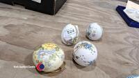 4 x ceramic pomanders - 2