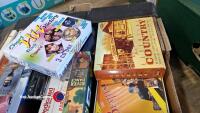 Box of CD & DVD box sets. - 2