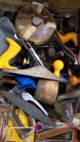 Box of garage and woodworking tools - 2