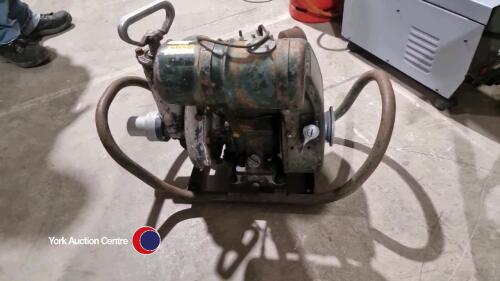 Vintage water pump, Villiers engine