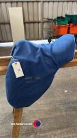 17.5' Harry Dabbs brown saddle. 7' d to d