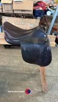 17.5' Harry Dabbs brown saddle. 7' d to d - 5