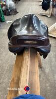 17.5' Harry Dabbs brown saddle. 7' d to d - 7
