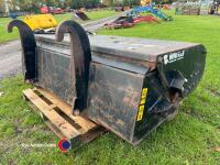 2m Whites bucket / sweeper brush on JCB brackets, gwo - 4