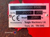 Teagle Tomahawk 8500 straw chopper, 2012,working order. Control box in office - 5