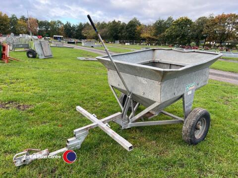 Galvanised sheep ATV snacker feeder