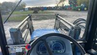 New Holland T5050 tractor c/w Trima 3.0P power down self levelling loader, hydraulic locking pins, 6ft bucket, gripe and grab, pallet forks and back plate, 5460 genuine hours, No VAT, tyres 50%, owner semi-retired last 8 years so only doing 320 hrs/yr. NK - 14