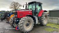 Massey Ferguson 6490 tractor, 9900hrs, tyres about 50%, KV53 LRU, Dynashift, He-Va front linkage, key in office