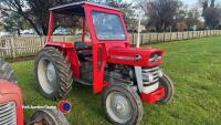 Massey Ferguson 148 tractor, excellent condition. Part cab. All lights/hydraulics work as should, restored and showing 11 hours