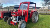 Massey Ferguson 148 tractor, excellent condition. Part cab. All lights/hydraulics work as should, restored and showing 11 hours - 2