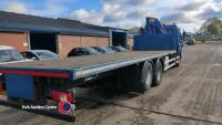 2013 DAF CF75 6-wheeler hiab/crane, YX13 ZVW, rigid with rear lift axle, 00’S 738027 kilometers, sleeper cab, crane/hiab mounted behind cab, PM15523 (2016), MOT 31.08.25, Hiab/crane test to September 2025, - 1 former keeper - HPi Clear - V5 in office - 6