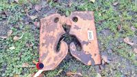 JCB compact heavy duty weld on brackets - 2