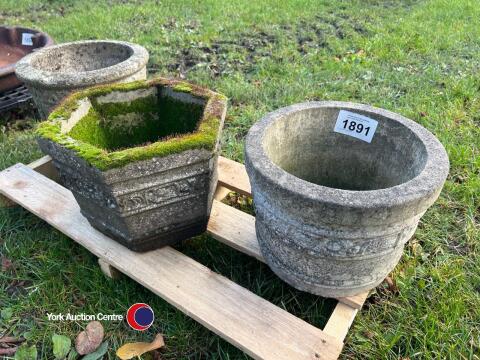 3 x garden planters