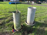 2 x Eltex chicken feeders