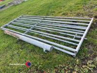 2 x 7-bar metal gates approx 120in - 2
