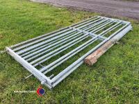 2 x 7-bar metal gates approx 120in - 3