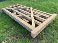 2x wooden gates - 2
