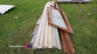13ft5in x 14ft roller shutter door with small door access - 2