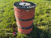 3 x Rappa pre loaded electric fence reels - 3