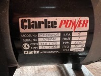 Clarke CP5000 MD petrol generator, 230/115v, working order, 2004 - 5