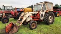 David Brown 885 tractor with loader, forks and bucket, V5. GVT 123N