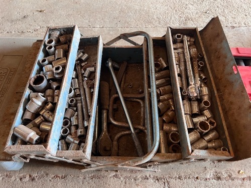 Toolbox with various sockets