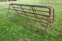 3 x metal gates, 2 x 9ft and 1 x 8ft6in - 2