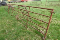 14ft 6ins metal gate and access gate - 2