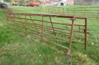 2 x 15ft metal gates - 2