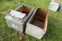 2 x 3ft water troughs - 2