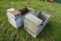 2 x 3ft water troughs - 2